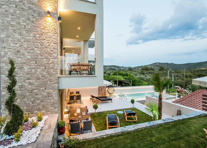 Aigli Skala Maries Deluxe 아파트 *