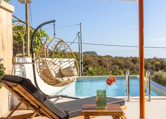 아파트 Aigli Skala Maries Deluxe Skála Marión